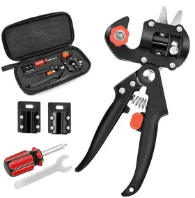 -0001 445053781781 Grafting Tool Kit Garden Pruner Tools With Replacement Blades Plant Branch Vin