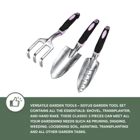 2wayz 260770720096 Garden Tool Set - Heavy Duty 3-piece Gardening Kit Aluminum Alloy Spade S #2