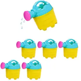 10948 4es Novelty 10855/10948 Kids Watering Cans Bulk Mini 6 Pack 4.5 Inch Plastic - Gardening Planting