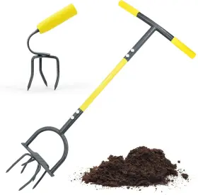 735279283303 Hand Tiller Garden Claw Set Twist With Small Soil