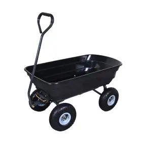 Aa0782-a A In Aain Heavy Duty Garden Cart With 10 Inch Pneumatic Plastic Tires 600lb Capacity