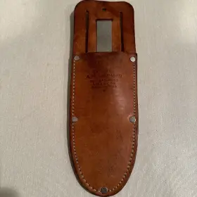 Bls915 A.m. Leonard A.m Leather Sheath For Pruner Soil Knife With Waist Clip Usa Used
