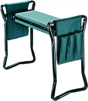 Abj-knlst01 Ab Garden Kneeler Seat With 2 Bonus Tool Pouches Standard Green