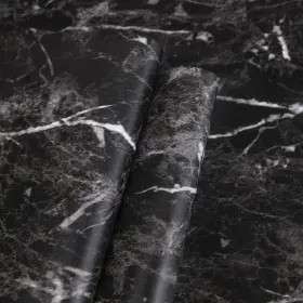 B09l61wgg7 Abyssaly Black Marble Granite Contact Paper 17.7 Inch X396 Peel And Stick Countertop