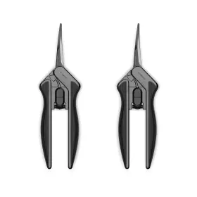 Ac Infinity 819137023512 6.6 Inch Stainless Steel Curved Pruning Shear 2-pack Lightweight Ergonomic Desig