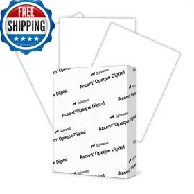 B01jggqhpu Accent Opaque White Cardstock 8.5x11 65lb 176gsm - 250 Sheets 1 Ream