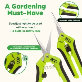 Active Gear Guy 687928348522 Precision Gardening Scissors With Curved And Straight Blades Easy Trimming #2