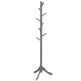 Adjustable Wooden Tree Coat Rack 461759384330 With 8 Hooks-gray - Color Gray
