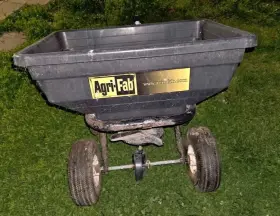 45-03151 Agri-fab Tow Behind Broadcast Spreader Seeder Pull Lawn