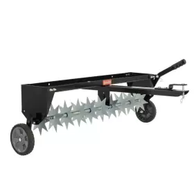 45-0544 Agri-fab 40 Inch Spike Lawn Aerator Tow Behind Universal Tractor Mower Hitch Flat-free Tires