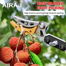 Airaj 462489741520 Extendable Garden Pruner Featuring Rotating Blade Head 51 To 157 Inch