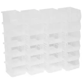 30210 Akro-mils 445017138194 Series 4 1/8 Inch H X 5 3/8 D 3 W Clear Plastic Stackable Stora