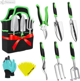 23pcs-gts Alaya Commerce Llc 8 Pcs Gardening Tools Set With Bag Heavy-duty Rust-proof Hand Plast