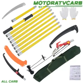 Mot4195480 All-carb Pruner 30 Ft Fiberglass Pole Knife Yellow Manual Saw Extendable