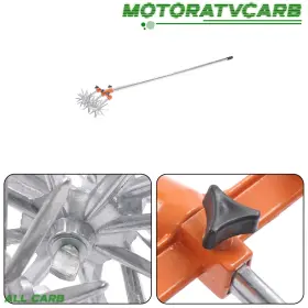 Mot5846642 All-carb Garden Rotary Adjustable Stainless Steel Poles 57in Hand Cultivator