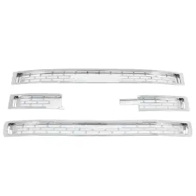 Vc-0021 Almuloo Grille Insert Compatible With 2014-2015 Gmc Sierra 1500 Base/sle/slt Silvery