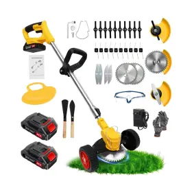Hg0312-ye Also Go 24v Electric Weed Wacker Cordless Grass Trimmer With 2x2000mah Batteries And Fa