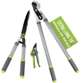 Altdorff 762917236933 Garden Pruning Shears Hedge Clippers Updated 3pcs Lopper Combo
