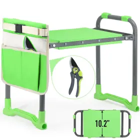 A2001 Altdorff Garden Kneeler And Seat Heavy Duty With 10.2 Inch Wider Soft Pad Portable Fol