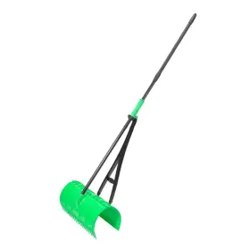 Amazing Rake 445050163122 17 Inch 3-in-1 Lime Green Ergonomic Pickup With Telescopic Rubber Grip Steel