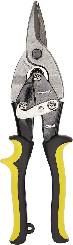 Amas04 Amazon Basics Straight Cut Aviation Snip 1-piece Set Black