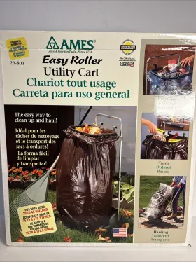 23-801 Ames New Easy Roller Utility Cart Usa Made Vintage Clean And Haul Lawn Garden
