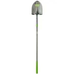 Ames 313051537594 Digging Garden Shovel With Comfort Step 46.5 Inch Fiberglass Handle Steel Blade