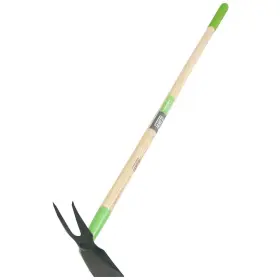 Ames 445050663646 Weeder Hoe 2-prong Hardwood Handle With Cushion Grip Tempered Steel Blade