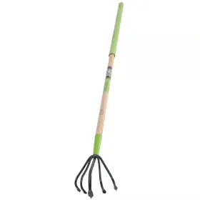 5-tine Ames 726084701991 Cultivator Welded Floral Lightweight With Cushion Grip Hardwood Handle