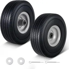 10x3.50-4ftsolid Amllecthy Yt-24hedu 4.10/3.50-4 Tire And Wheel Flat Free Pu Run-flat Rubber
