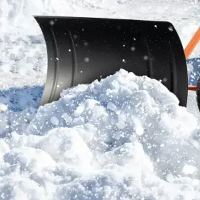 100et8ck72or Angeles Home Plastic Snow Shovel 43.5 Inch Bi-metal Handle Adjustable Angle Height #2