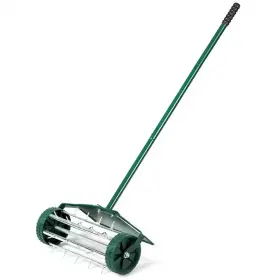 Angeles Home 744759105646 18 Inch Rolling Lawn Aerator With Fender For Garden
