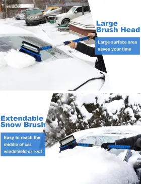 Anngrowy 313107989988 41ftft Ice Scraper Snow Brush Car Removal Tool For Suv And Truck #2