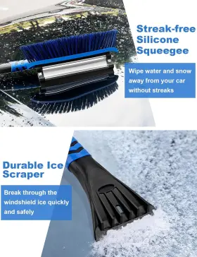 Anngrowy 313107989988 41ftft Ice Scraper Snow Brush Car Removal Tool For Suv And Truck #3