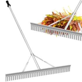 Ansgery 734931329403 Aluminum Landscape Rake 36 Inch Leaf With 67 Handle Alum