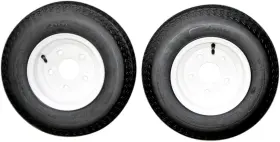 A83750101157064808 Antego Tire & Wheel And Trailer Tires 480-8 4.80-8 4.80x8 4.8-8 With 8 White 5 Lug Rims Load R