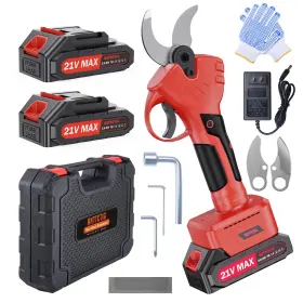 Xzj-013 Anttctig Cordless Power Pruner 60mm 2pcs Rechargeable Batteries Electric Pruning Shears