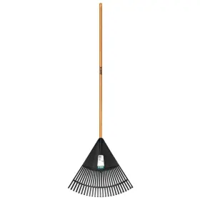 77855-940 Anvil 47 Inch L Wood Handle 24 Poly Leaf Rake Varnished Finish #2