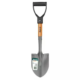 Anvil 891117103639 18 Inch Wood D-grip Short Handle Carbon Steel Compact Digging Shovel