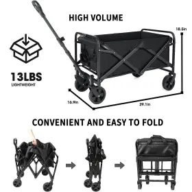 Aokoer 294020609686 Folding Wagon Foldable Outdoor Multifunctional Garden With Al #2
