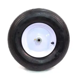 Arnold 037049913275 Wheelbarrow Wheel With Ribbed Tread 480/400-inch X 8-inch