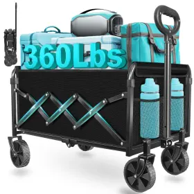 Artists Dream 607603912305 Wagons Carts Foldable Collapsible Wagon With Wheels Durable
