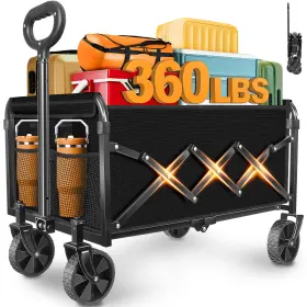 Artists Dream 607607005300 Wagons Carts Foldable Collapsible Wagon Cart With Wheels Folding For Gr