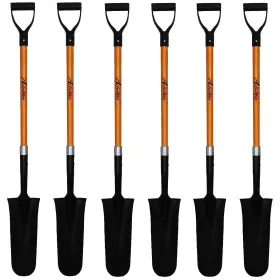 Ashmanonline 810065961891 Ashman Drain Spade Shovel Pack Of 6 - 48-inch Long D Handle Heavy