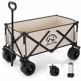 Astroneer 653998004774 Folding Wagon Collapsible Beach Cart Heavy Duty Outdoor Utility Garden Carts