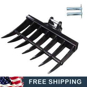 Ptg20250121002 Attachxpro 600mm Rake Attachment For Mini Excavator Small Digger Usa Stock