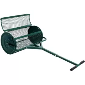 W46554056 Autmoon Compost Spreader 24 Inch Steel Walk-behind Surface Treatment Roller Green #3