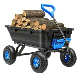 Grd0007 Autodaya 900lb Garden Dump Cart 2026 Upgraded Heavy Duty Wheelbarrow Wi