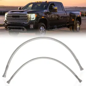 A71n1866mus1 Autovic Fuel Tank Hoses Kit Braided Lines Stainless For Chevy Gmc Sierra 2500