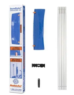 Srd20 Avalanche By Marshalltown Wheeled Roof Snow Rake 24 Inch W X 20ft L Aluminum/polypropylene